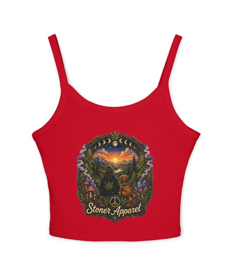 Stoner Apparel "Golden Hour" Women's Spaghetti Strap Graphic Tank Top