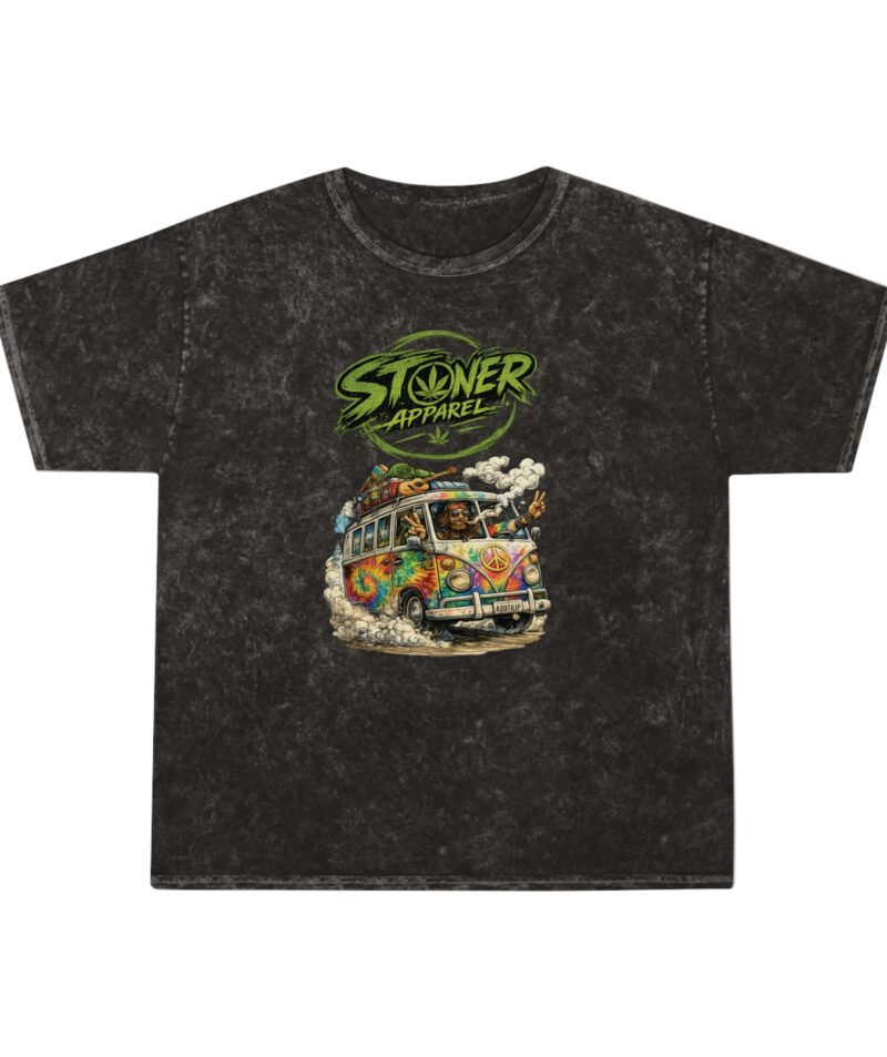 Stoner Hippie Bus Mineral Wash T-Shirt