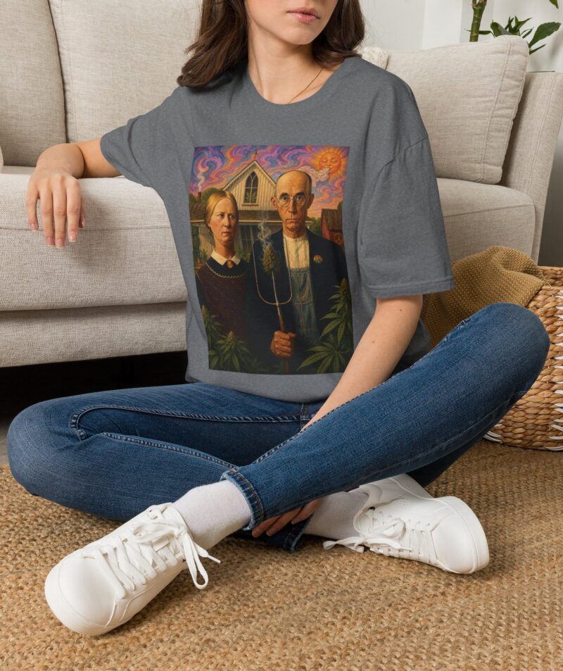 Stoner Apparel 'American Gothic' Parody Art Tee