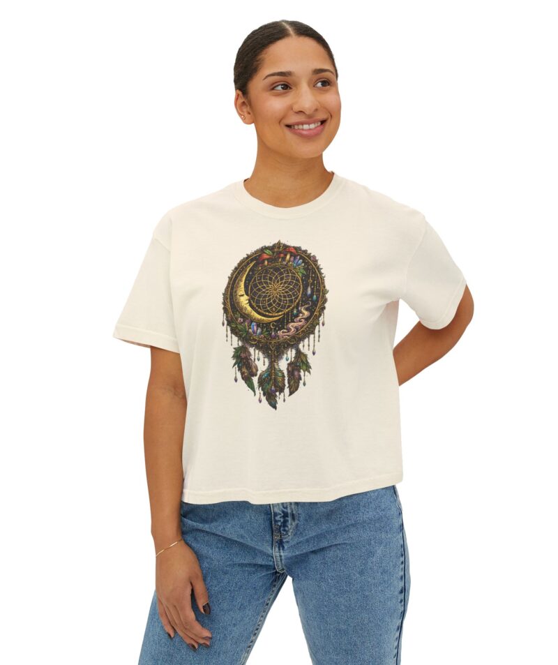 Stoner Apparel Women's Boxy Tee "Dreamcatcher" Crop Top