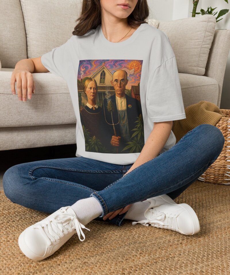 Stoner Apparel 'American Gothic' Parody Art Tee