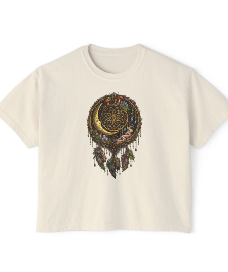 Stoner Apparel Women's Boxy Tee "Dreamcatcher" Crop Top