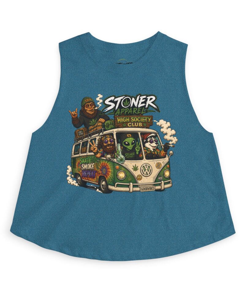 Stoner Apparel 'High Society Club' Crop Top