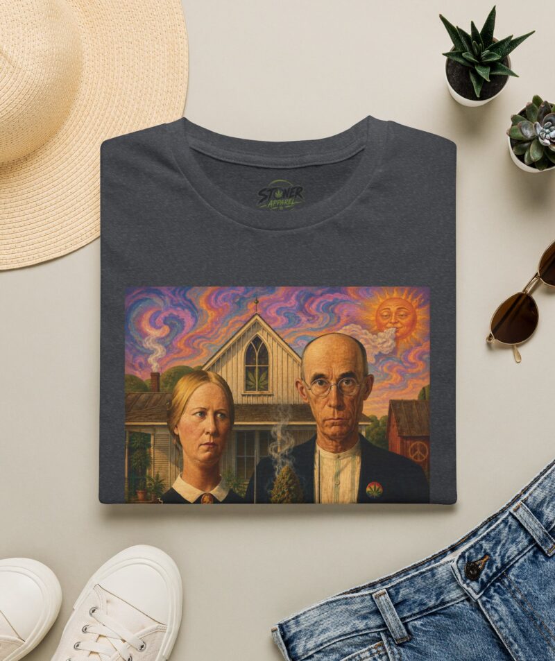 Stoner Apparel 'American Gothic' Parody Art Tee