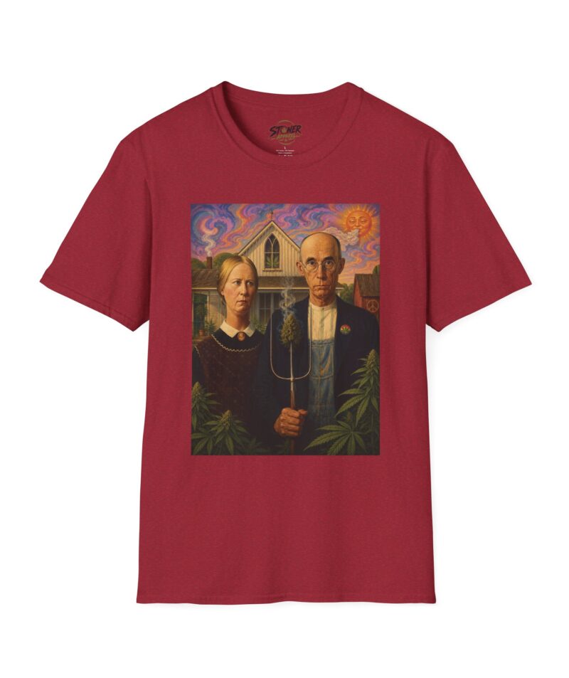 Stoner Apparel 'American Gothic' Parody Art Tee