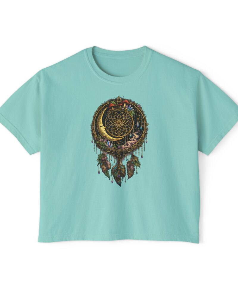 Stoner Apparel Women's Boxy Tee "Dreamcatcher" Crop Top